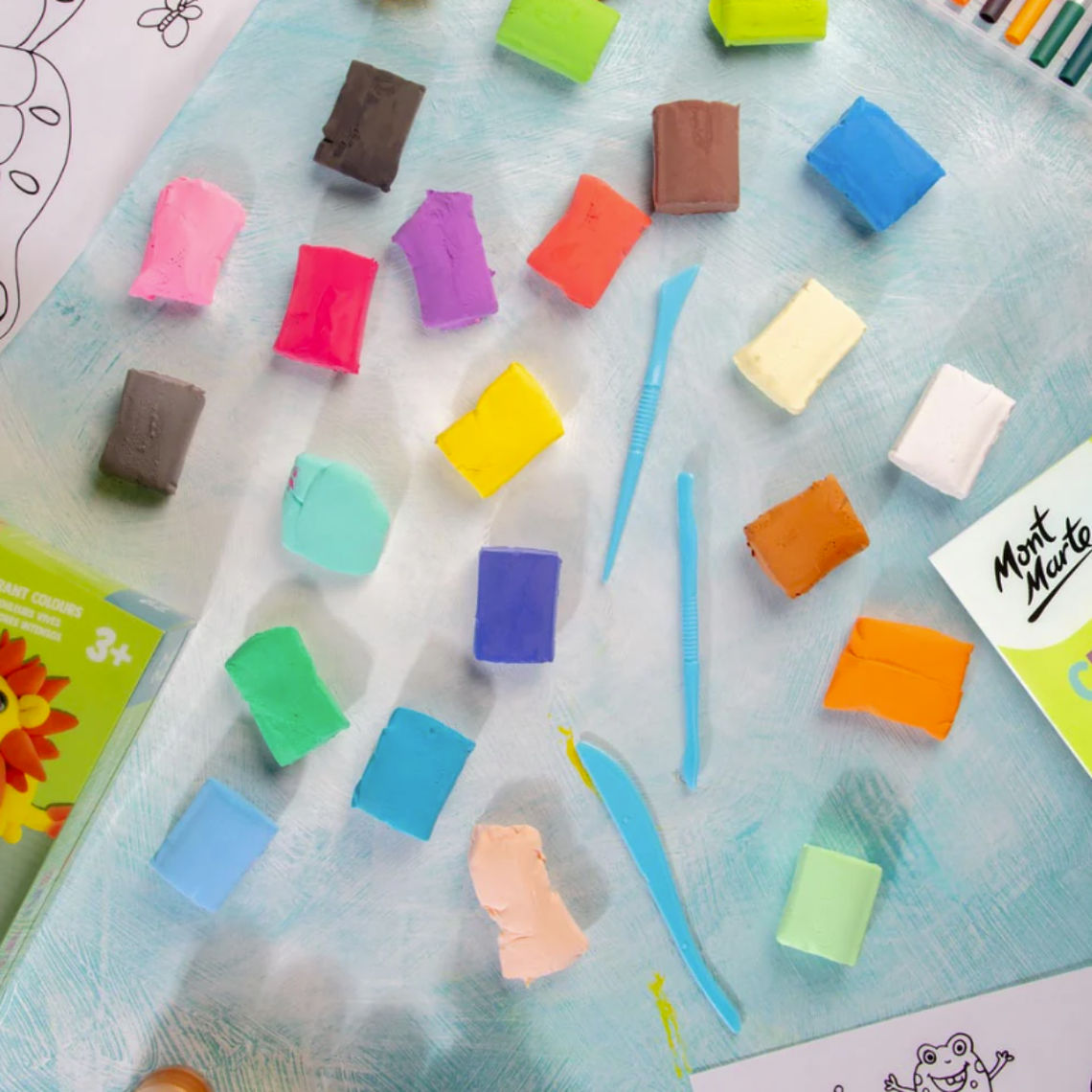 Set de Arcillas de Colores Para Modelar 27 Pcs Mont Marte 2
