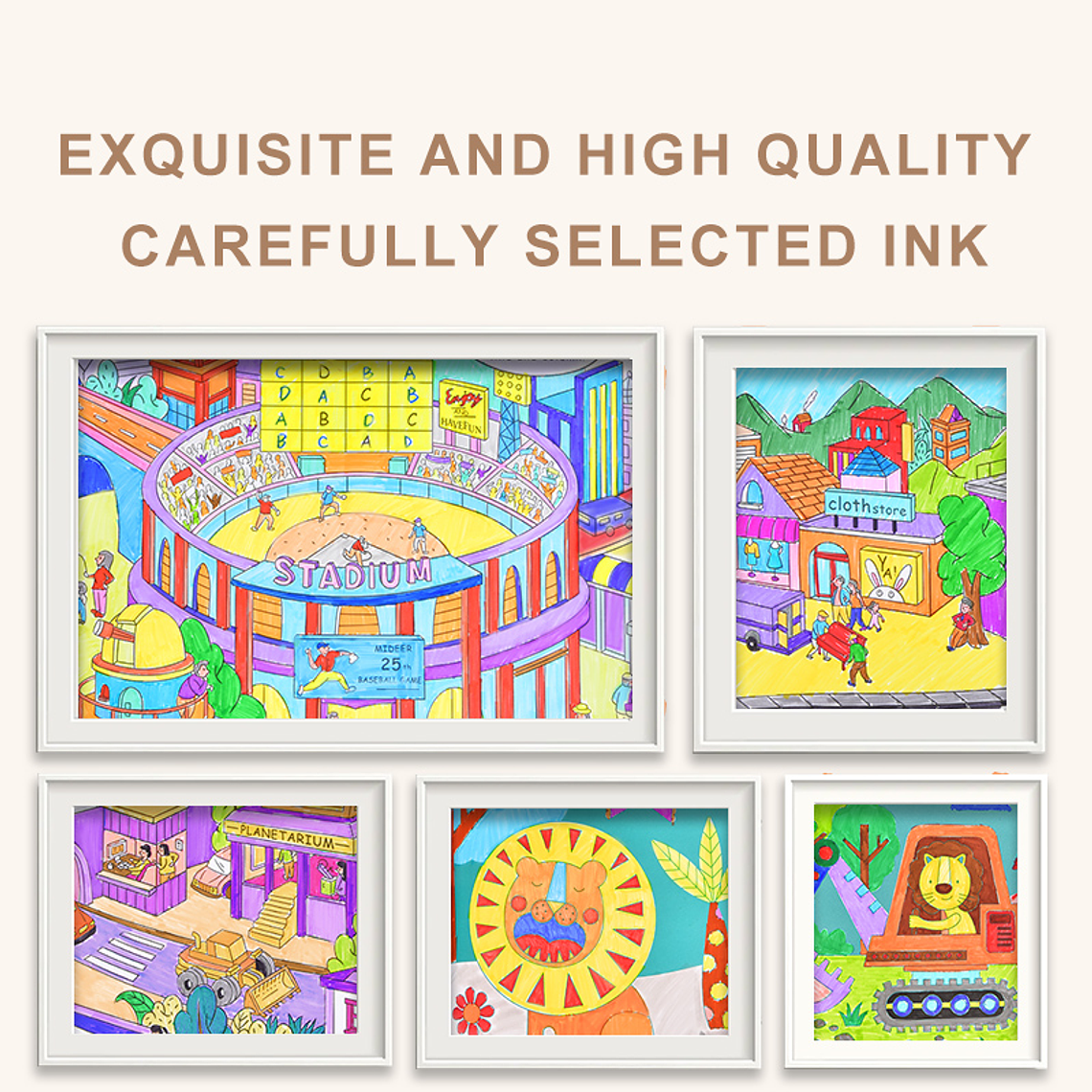 48 Plumones Lavables Premium - Mideer 7