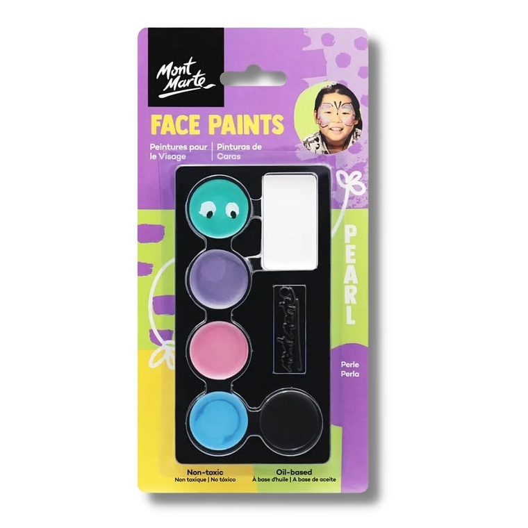 Pack Pintacaritas 6 Colores Mont Marte 1