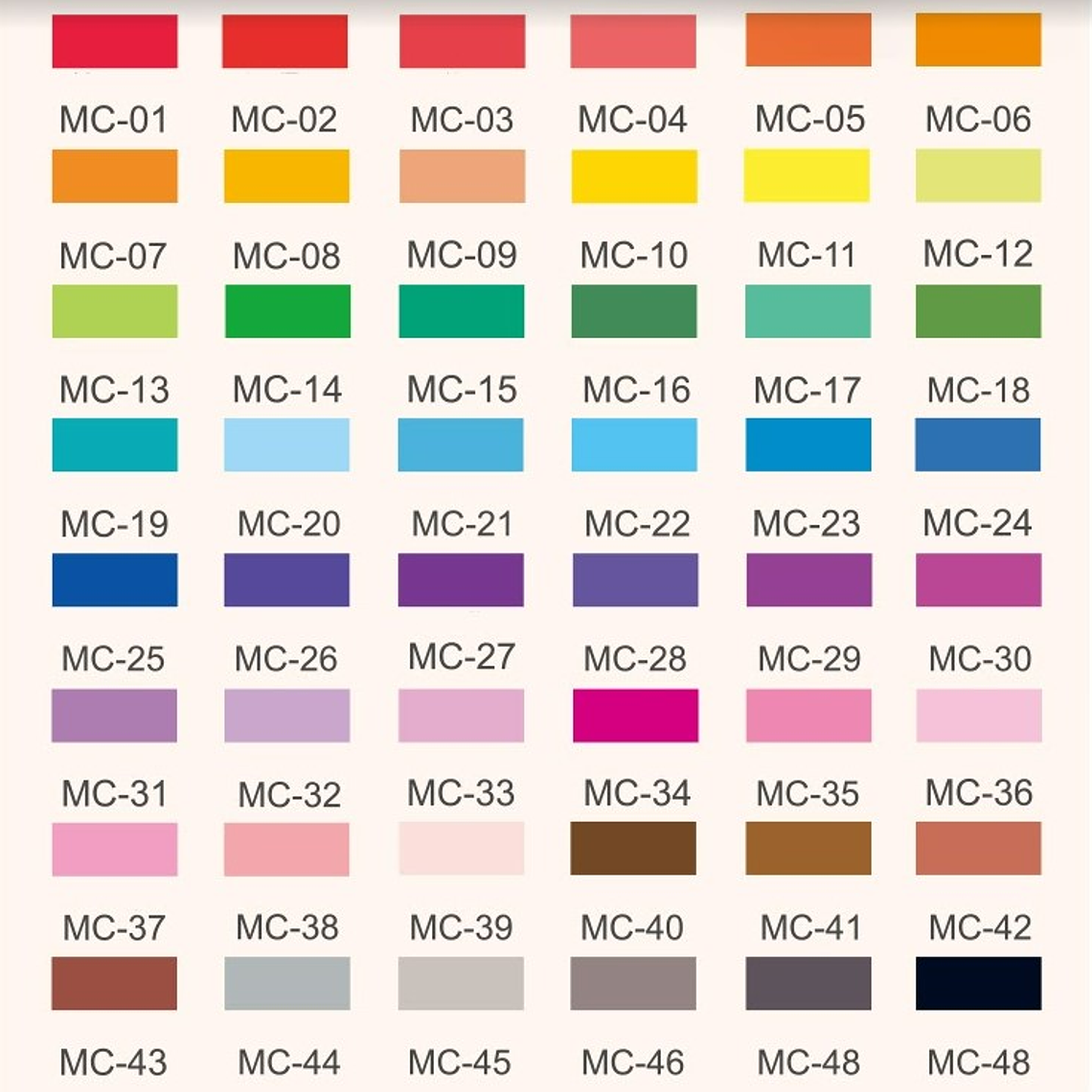 48 Plumones Lavables Premium - Mideer 8