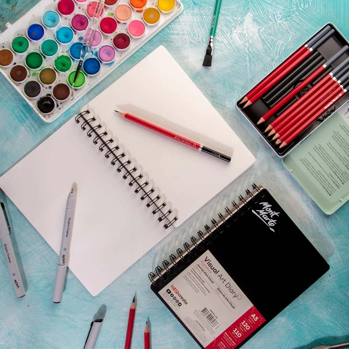 Cuaderno De Dibujo Mont Marte A4 60 Hojas Lisa Signature Negro 4