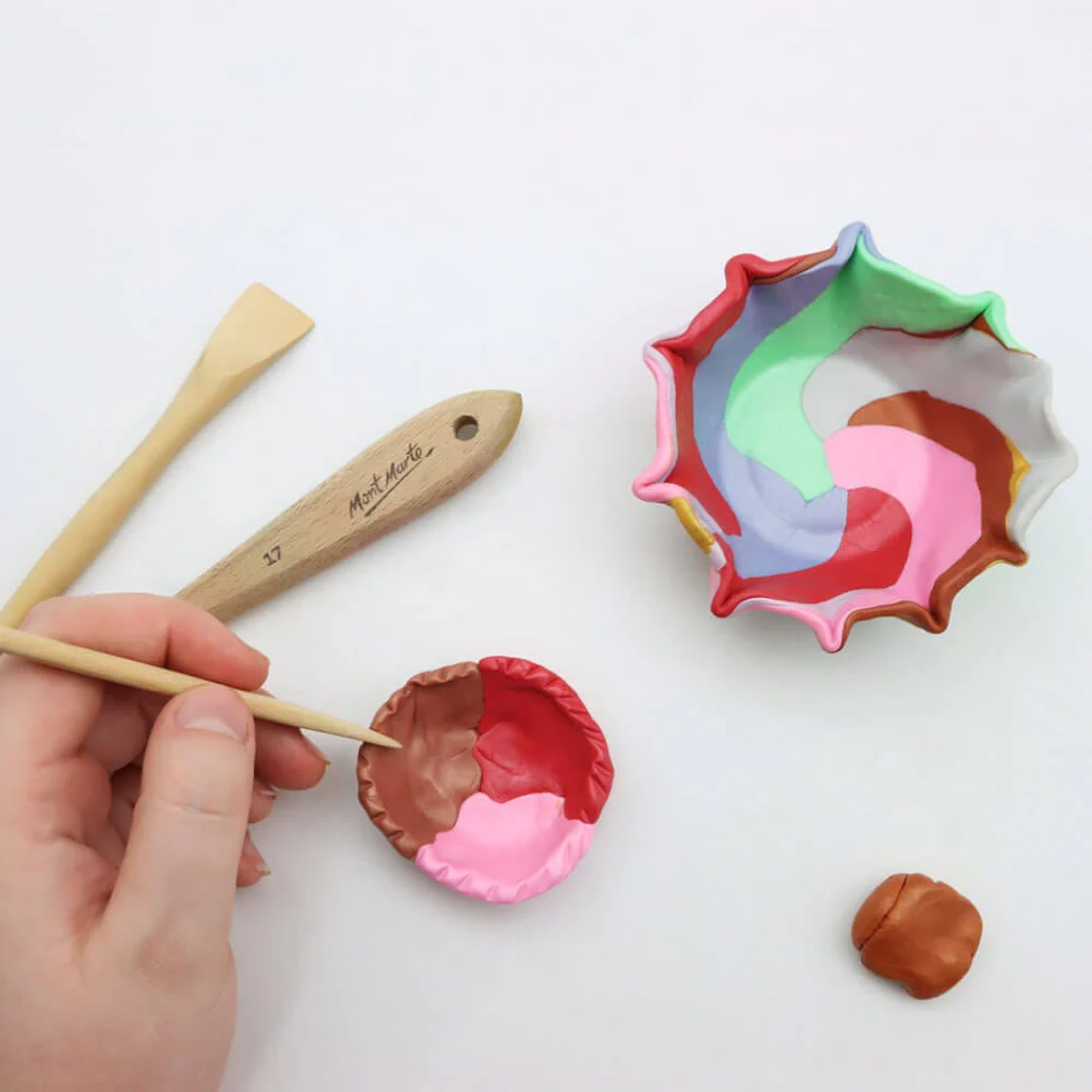 Set 10 Arcillas Polimérica Metálicas De 100g Mont Marte 2