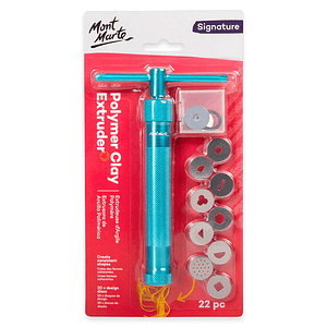 Extrusor Metálico Para Arcilla Mont Marte Con 22 Accesorios