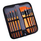 Set De 10 Pinceles Para Acrílicos Con Estuche Mont Marte Naranja - Miniatura 2