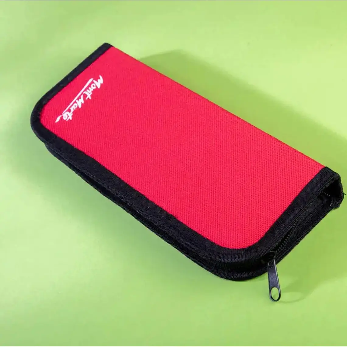 Set De 10 Pinceles Para Acrílicos Con Estuche Mont Marte Naranja 6