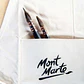 Delantal De Artista Talla Única Con Bolsillos - Mont Marte Beige Plano - Miniatura 9