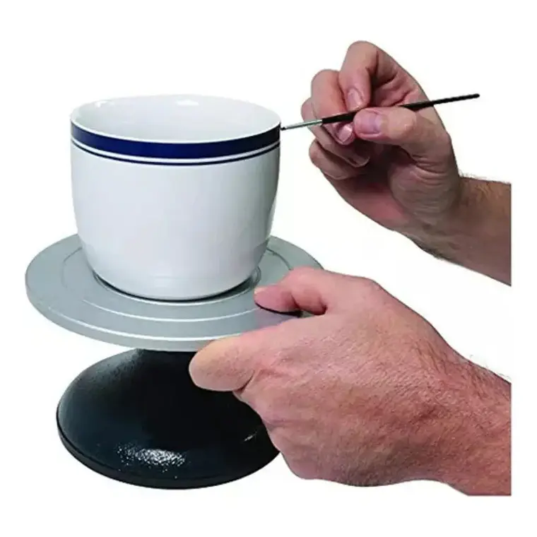 Torno Para Cerámica O Arcilla 18 Cm Mont Marte Giro Manual 3