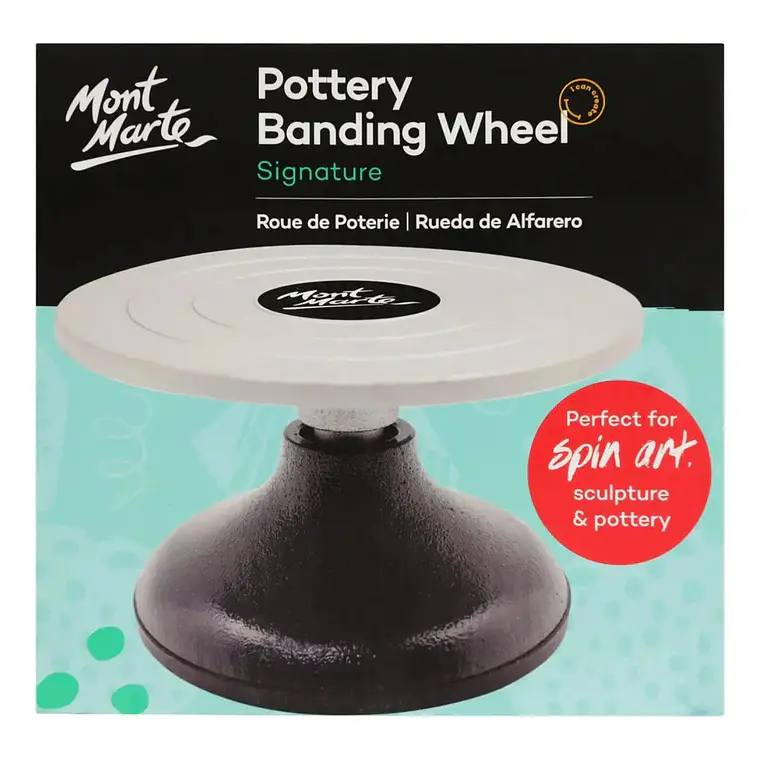 Torno Para Cerámica O Arcilla 18 Cm Mont Marte Giro Manual 8