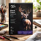 Block Dibujo Papel Negro A5 25 Hojas 140g - Mont Marte - Miniatura 3