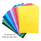 100 Hojas Papel Color A4 Mont Marte Ideal Origami Manualidad Varios Papel Origami A4 - Miniatura 2