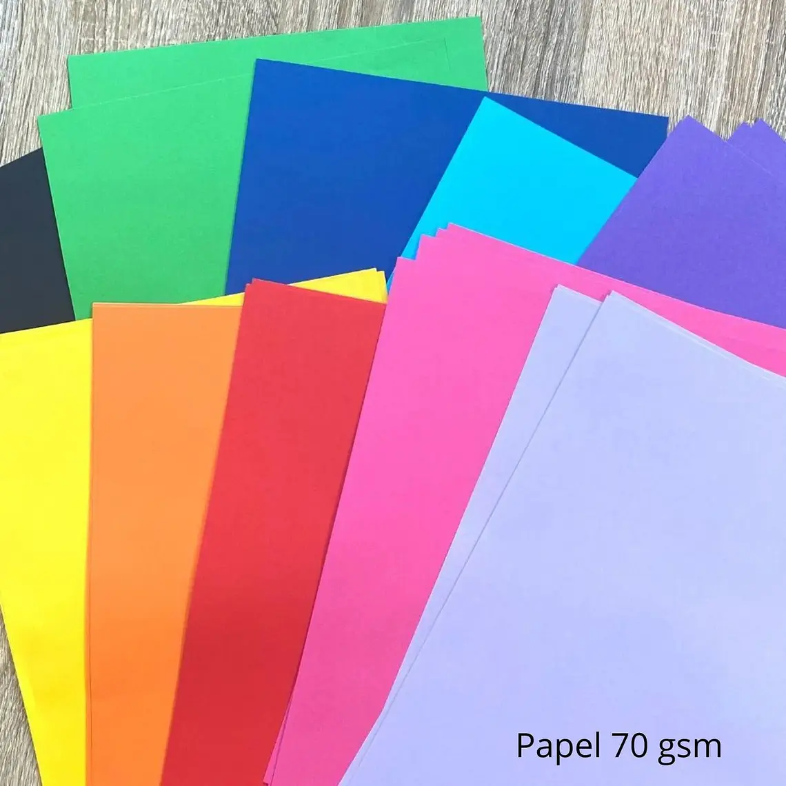 100 Hojas Papel Color A4 Mont Marte Ideal Origami Manualidad Varios Papel Origami A4 4