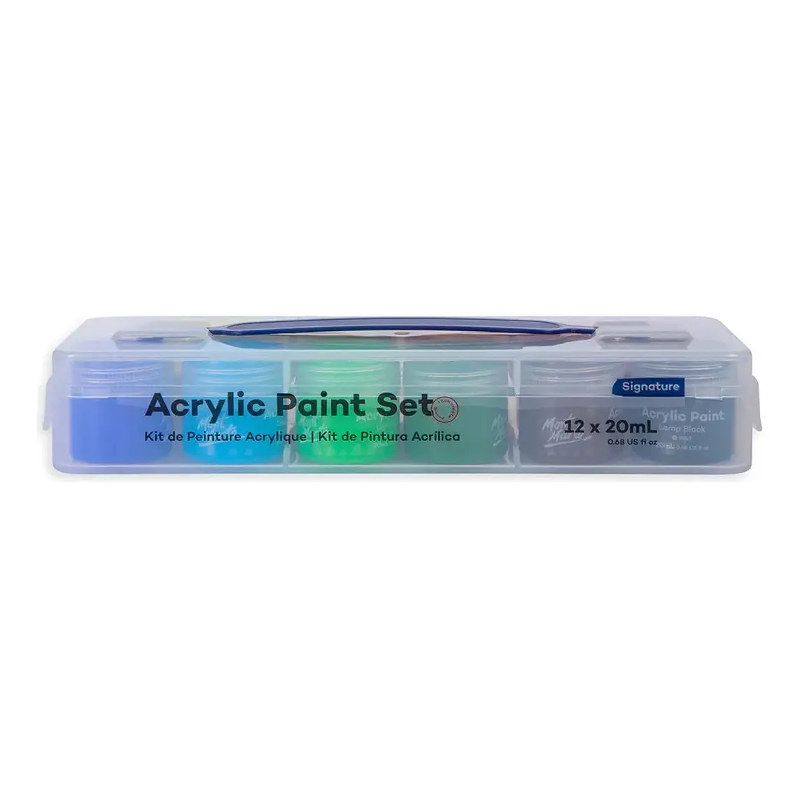 Set 12 Pinturas Acrílicas  20ml Con Estuche  - Mont Marte Varios Colores 4