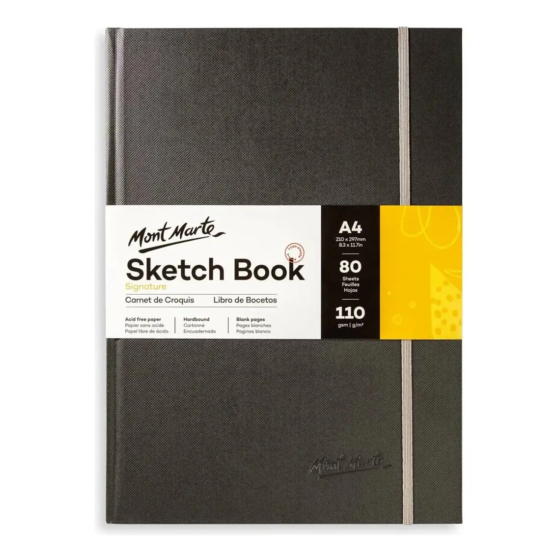 Sketch Book Sin Ácido A4 Premium 80 Hojas 110g Mont Marte 2