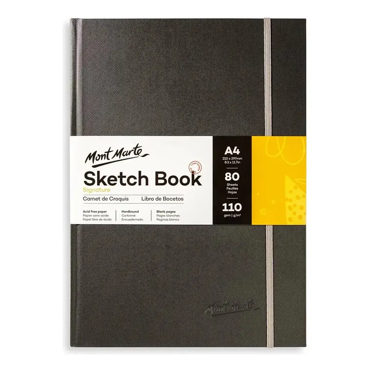 Sketch Book Sin Ácido A4 Premium 80 Hojas 110g Mont Marte 2