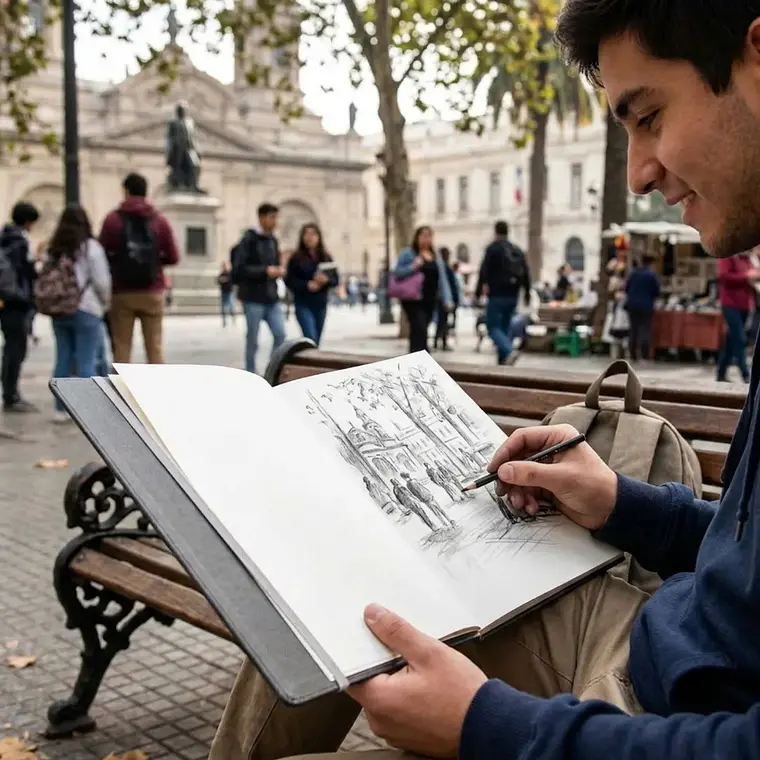 Sketch Book Sin Ácido A4 Premium 80 Hojas 110g Mont Marte 3