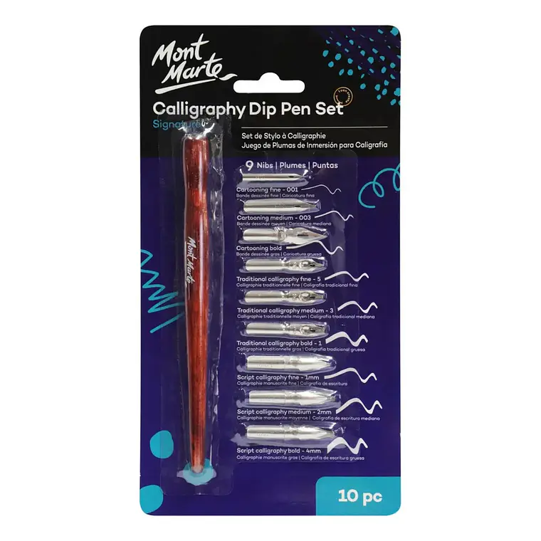 Set De Pluma Estilográfica De Caligrafía Con 9 Plumillas 1