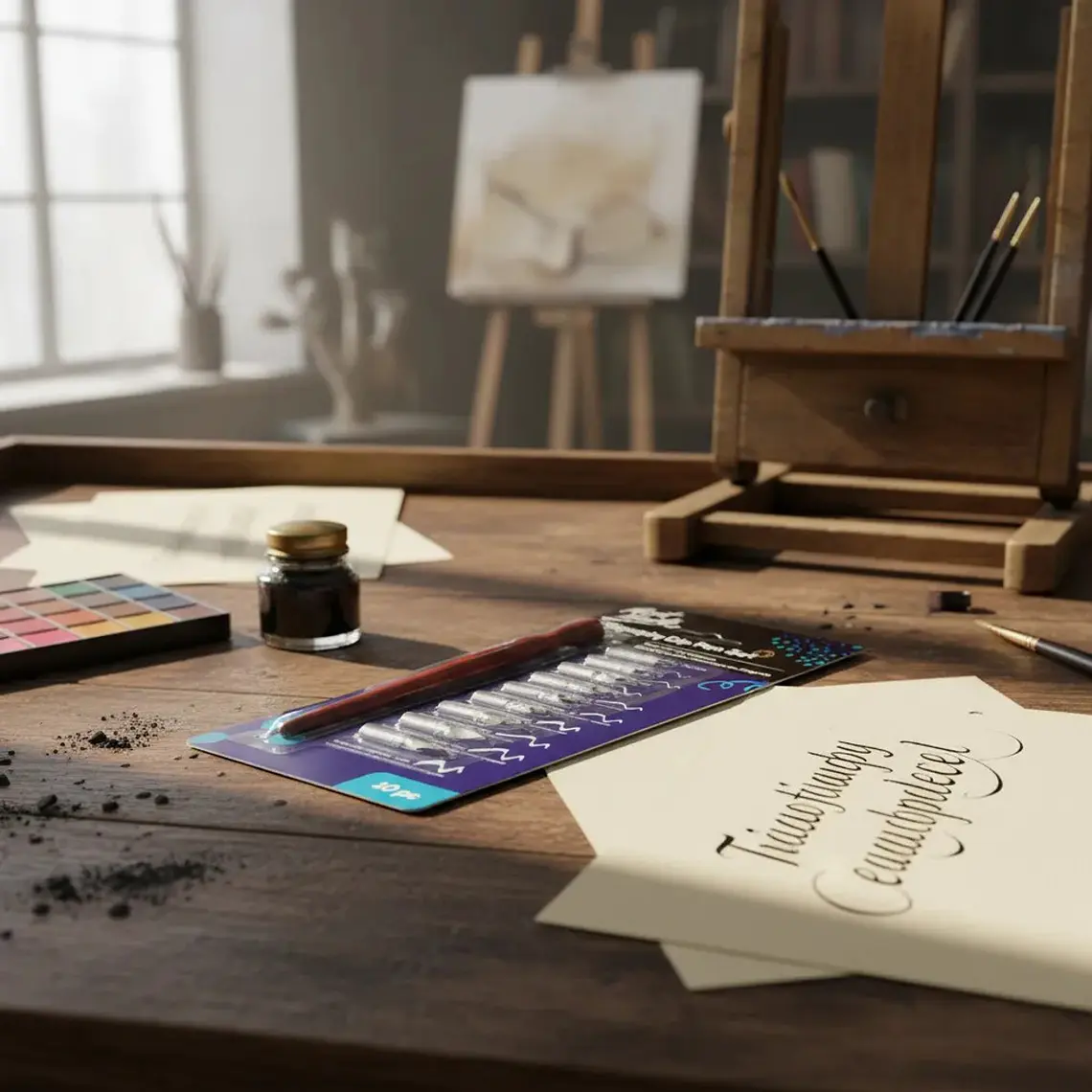 Set De Pluma Estilográfica De Caligrafía Con 9 Plumillas 6