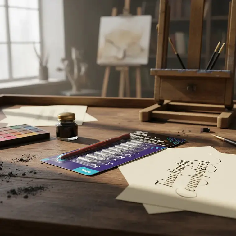 Set De Pluma Estilográfica De Caligrafía Con 9 Plumillas 6