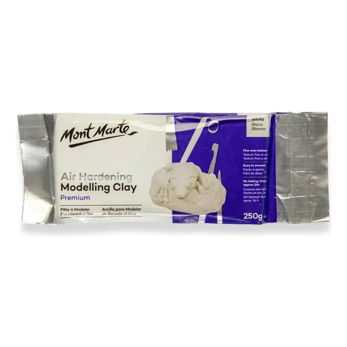 Arcilla Para Modelar De Secado Al Aire Mont Marte Blanca 250 g 1