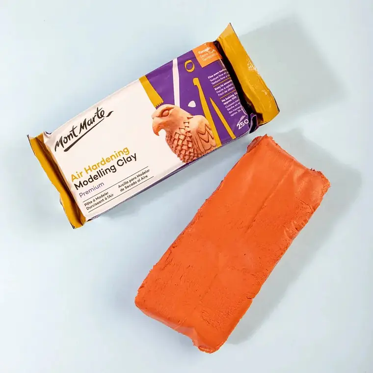 Arcilla para Modelar Secado al Aire Mont Marte Premium Terracota 250g – Sin Horno 7
