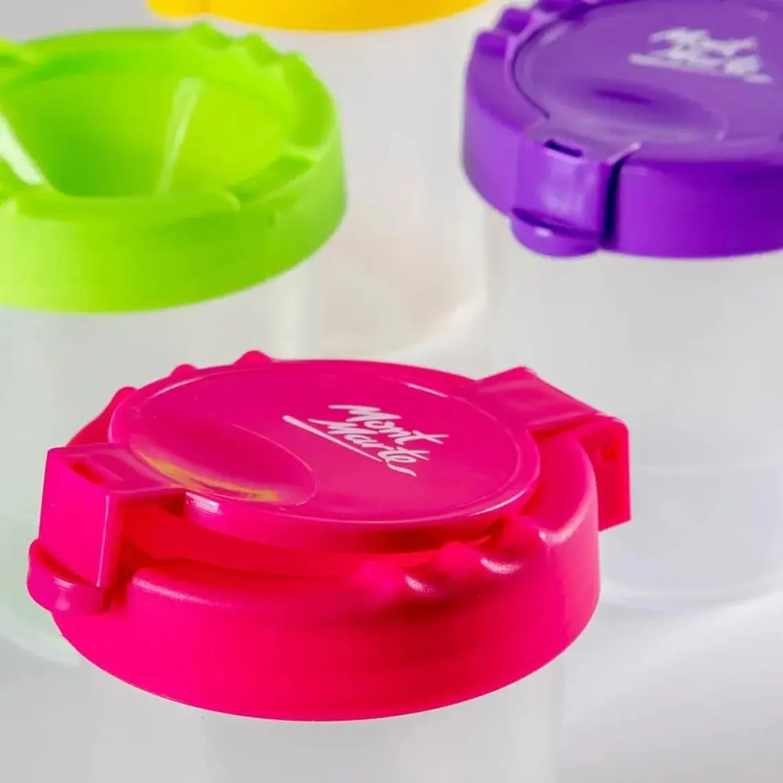 Set De 4 Vasos Para Pintura Mont Marte 250 Ml 2