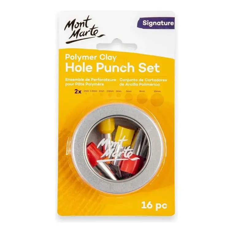 Set de Perforadores para Arcilla Polimérica Mont Marte 16 Piezas  1
