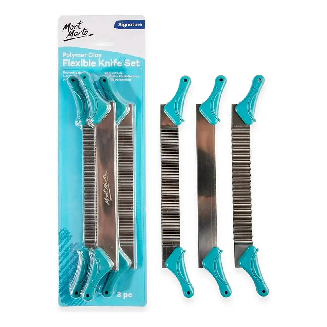 Set Cuchillas Flexibles Para Arcilla Polimérica Mont Marte 6