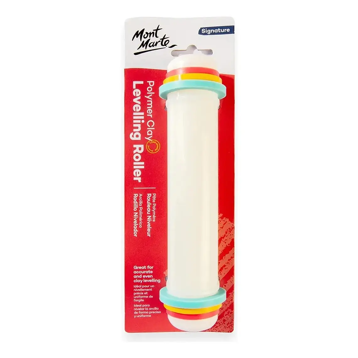 Rodillo Nivelador Para Arcilla Polimérica Mont Marte 20 Cm 1