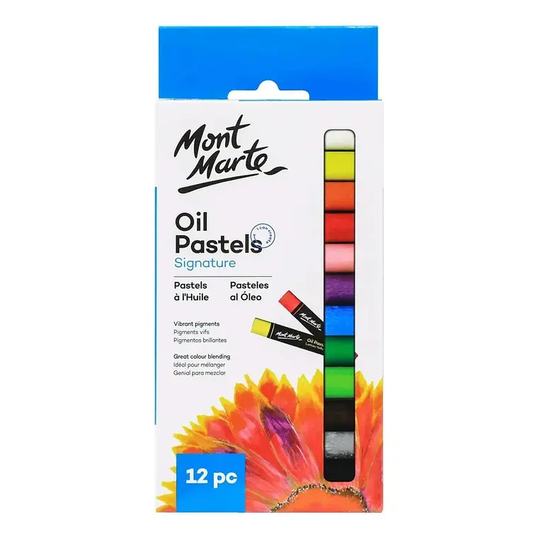 Set De Pasteles Al Óleo Mont Marte 12 Colores 1