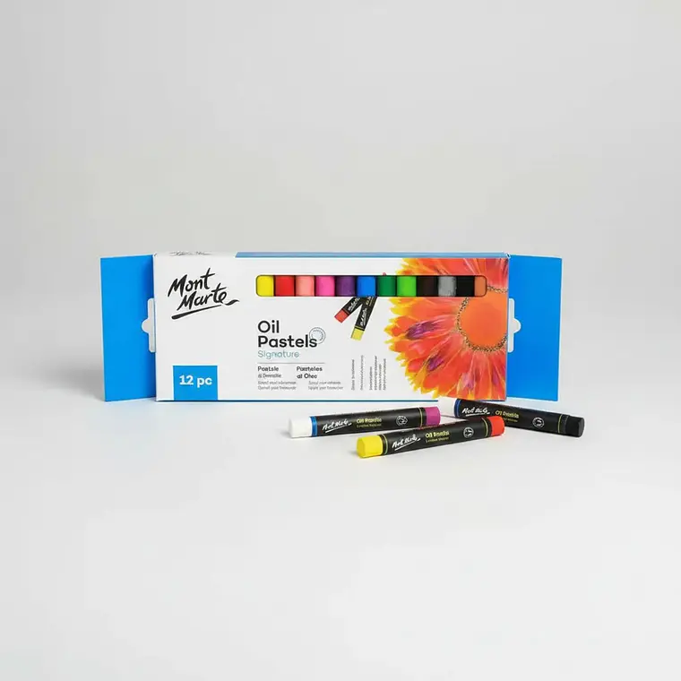 Set De Pasteles Al Óleo Mont Marte 12 Colores 7
