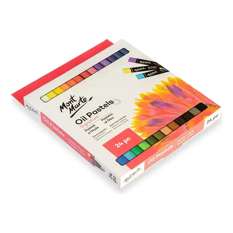 Set De Pasteles Al Óleo Mont Marte 24 Colores 3