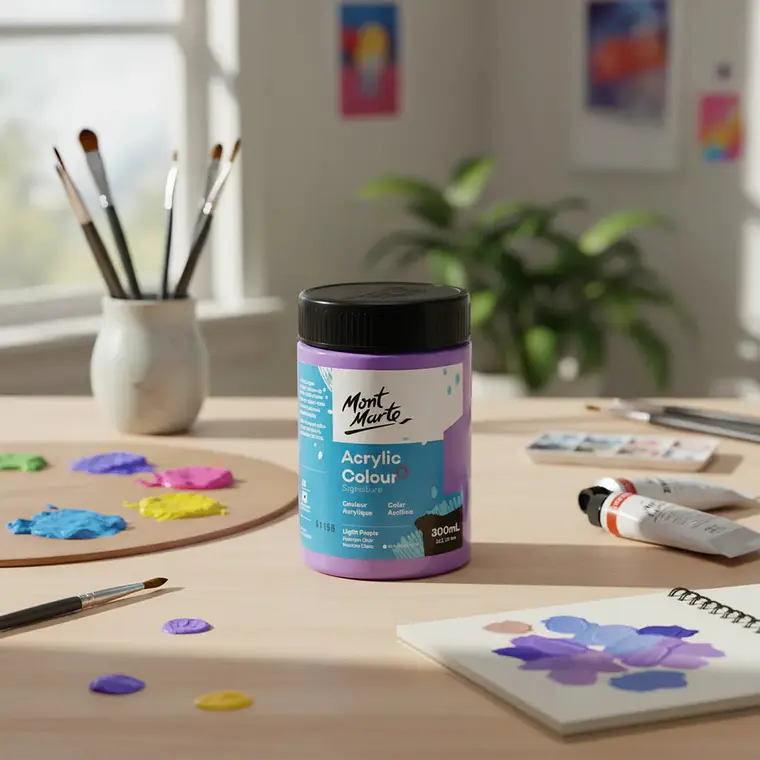 Pintura Acrílica Mont Marte 300 Ml - Varios Colores 3