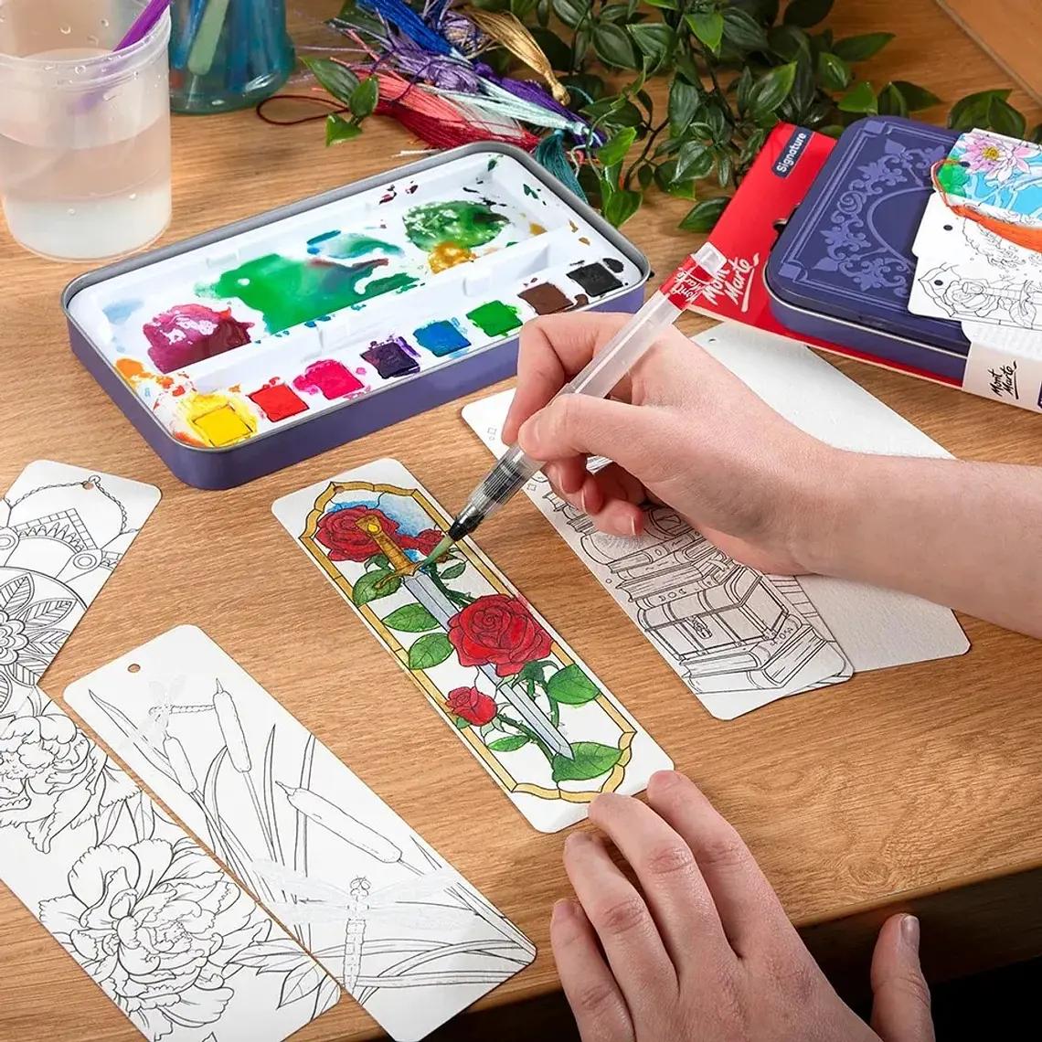 Set De 33 Marcadores De Libro Para Pintar Con Acuarela 4