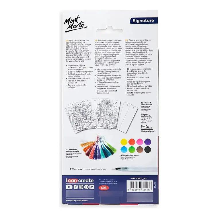 Set De 33 Marcadores De Libro Para Pintar Con Acuarela 5
