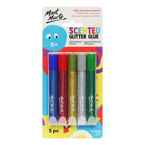 Glitter Glue 5 Colores Mont Marte Pegamento Perfumado