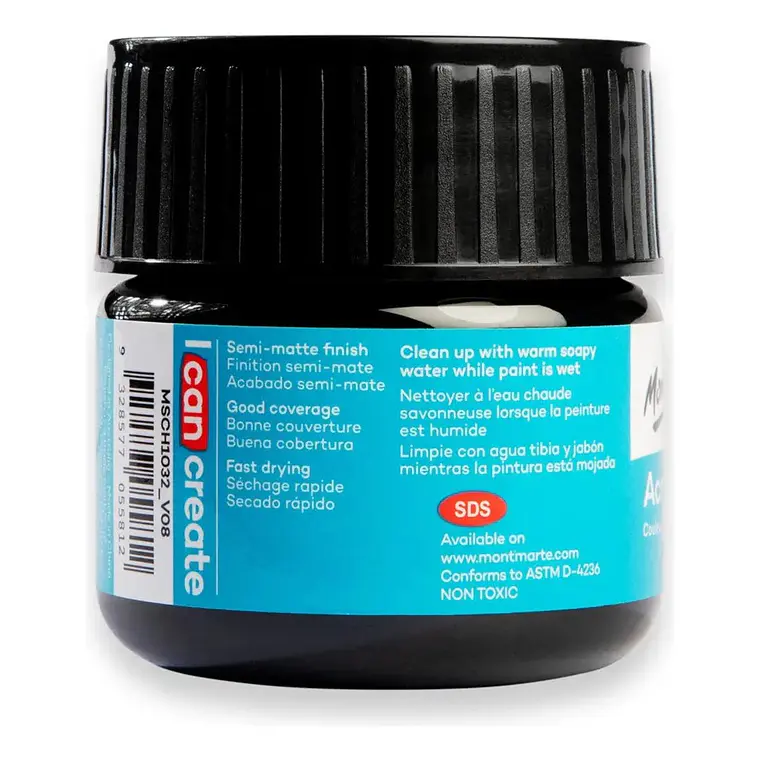 Pinturas Acrílicas Mont Marte Varios Colores 100 Ml Pote 3
