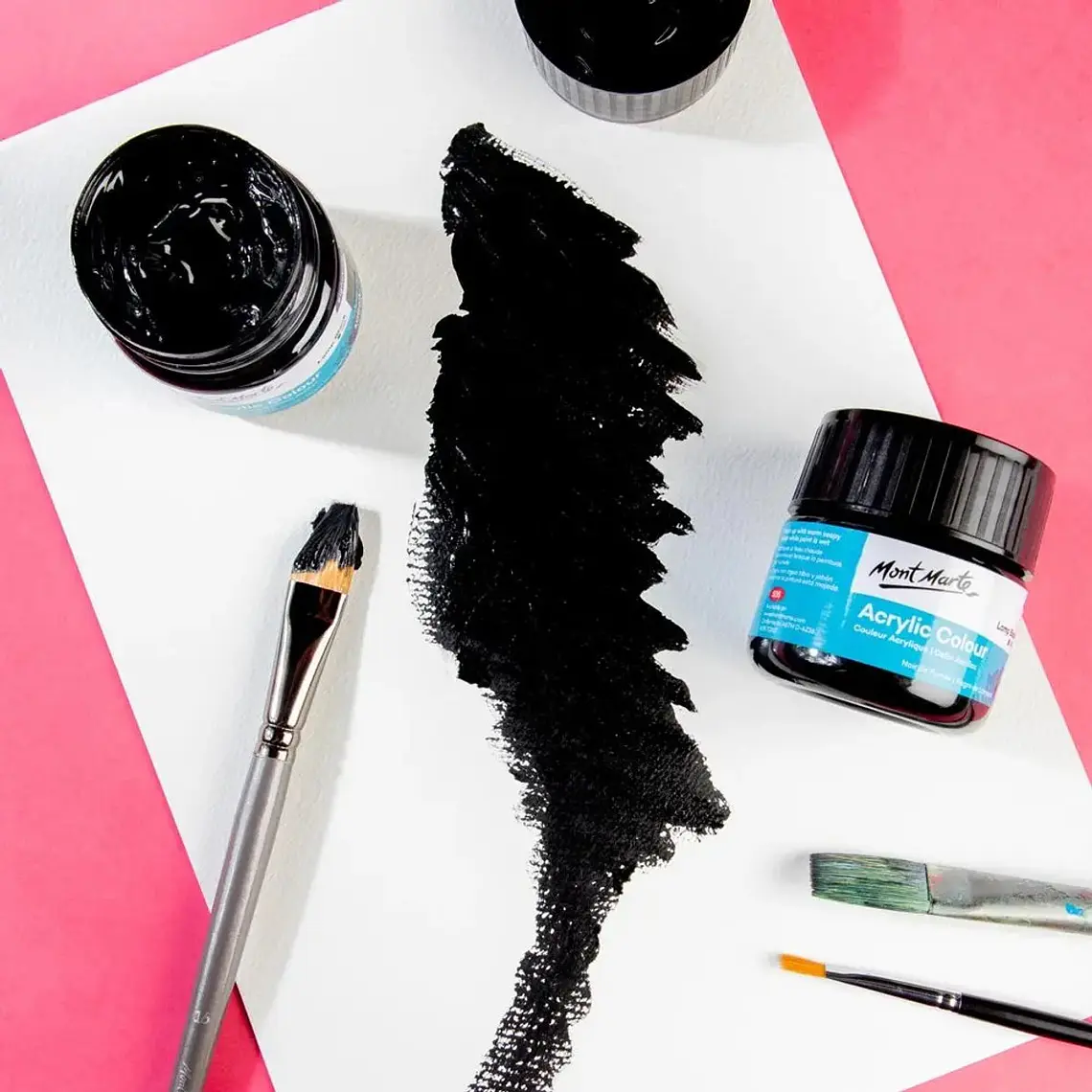 Pinturas Acrílicas Mont Marte Varios Colores 100 Ml Pote 5