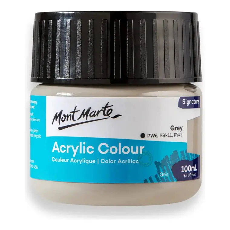 Pinturas Acrílicas Mont Marte Varios Colores 100 Ml Pote 7