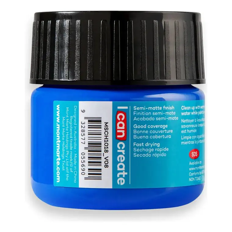 Pinturas Acrílicas Mont Marte Varios Colores 100 Ml Pote 18