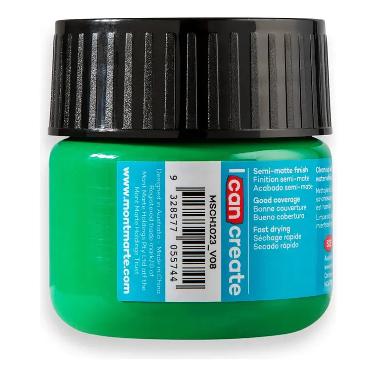 Pinturas Acrílicas Mont Marte Varios Colores 100 Ml Pote 24