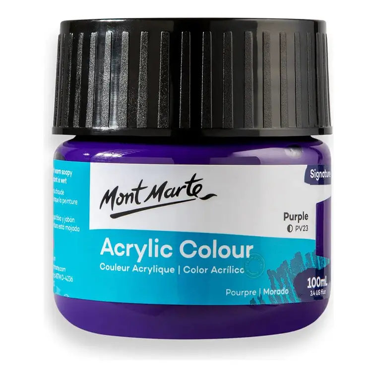 Pinturas Acrílicas Mont Marte Varios Colores 100 Ml Pote 28