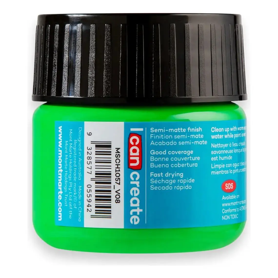 Pinturas Acrílicas Mont Marte Varios Colores 100 Ml Pote 33