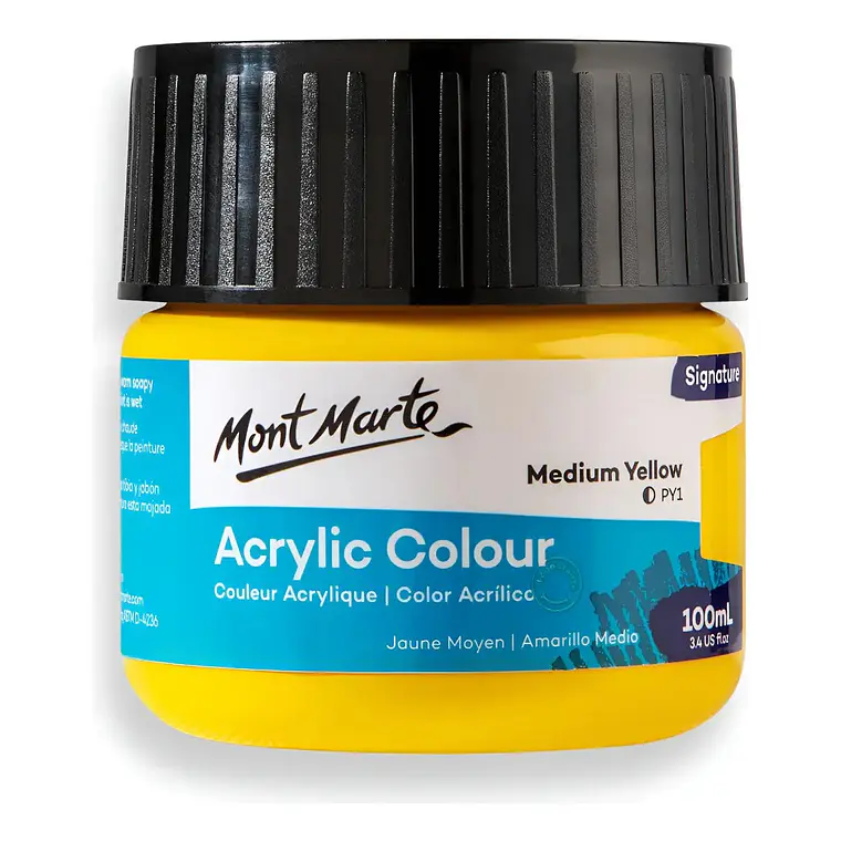 Pinturas Acrílicas Mont Marte Varios Colores 100 Ml Pote 34
