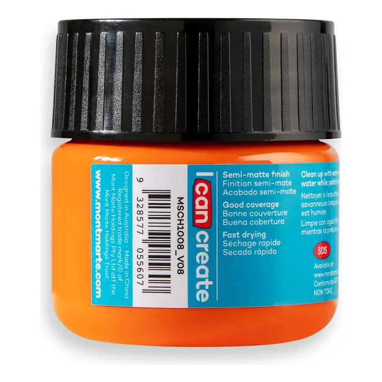 Pinturas Acrílicas Mont Marte Varios Colores 100 Ml Pote 42