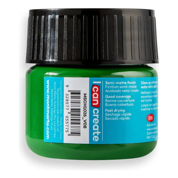 Pinturas Acrílicas Mont Marte Varios Colores 100 Ml Pote 48