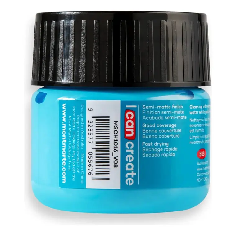 Pinturas Acrílicas Mont Marte Varios Colores 100 Ml Pote 51
