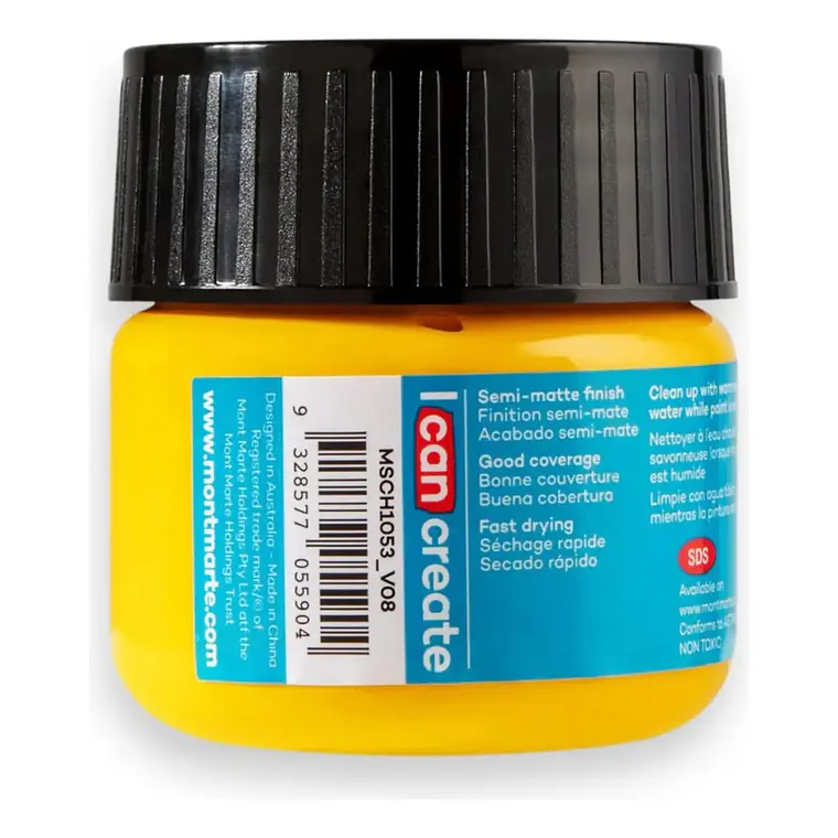 Pinturas Acrílicas Mont Marte Varios Colores 100 Ml Pote 54
