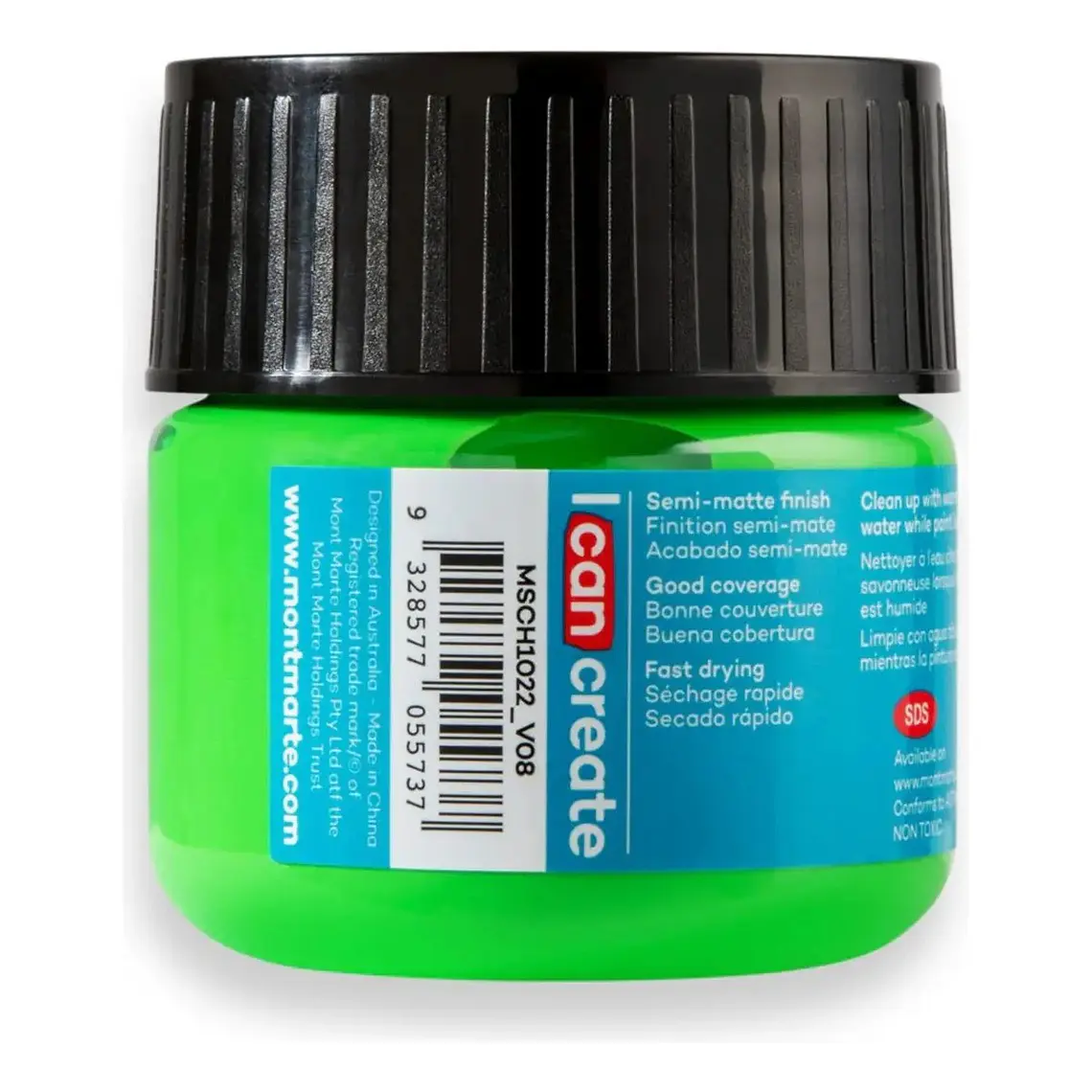 Pinturas Acrílicas Mont Marte Varios Colores 100 Ml Pote 63