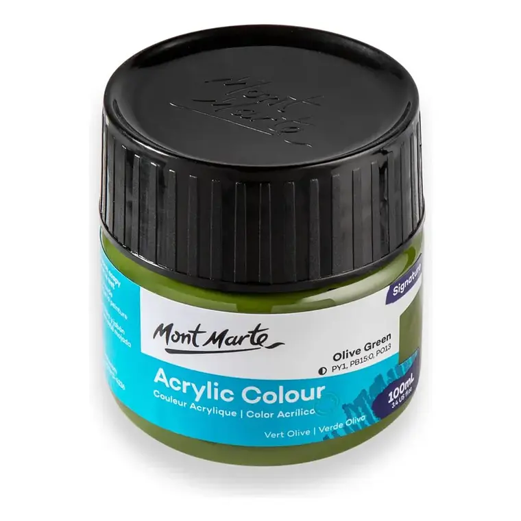 Pinturas Acrílicas Mont Marte Varios Colores 100 Ml Pote 65
