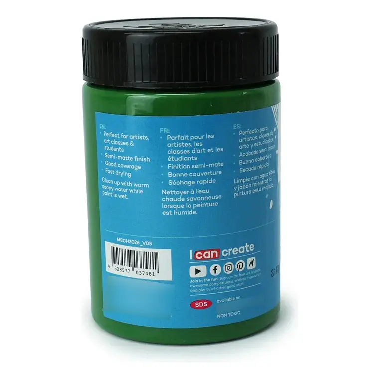 Pintura Acrílica Mont Marte 300 Ml - Varios Colores 2